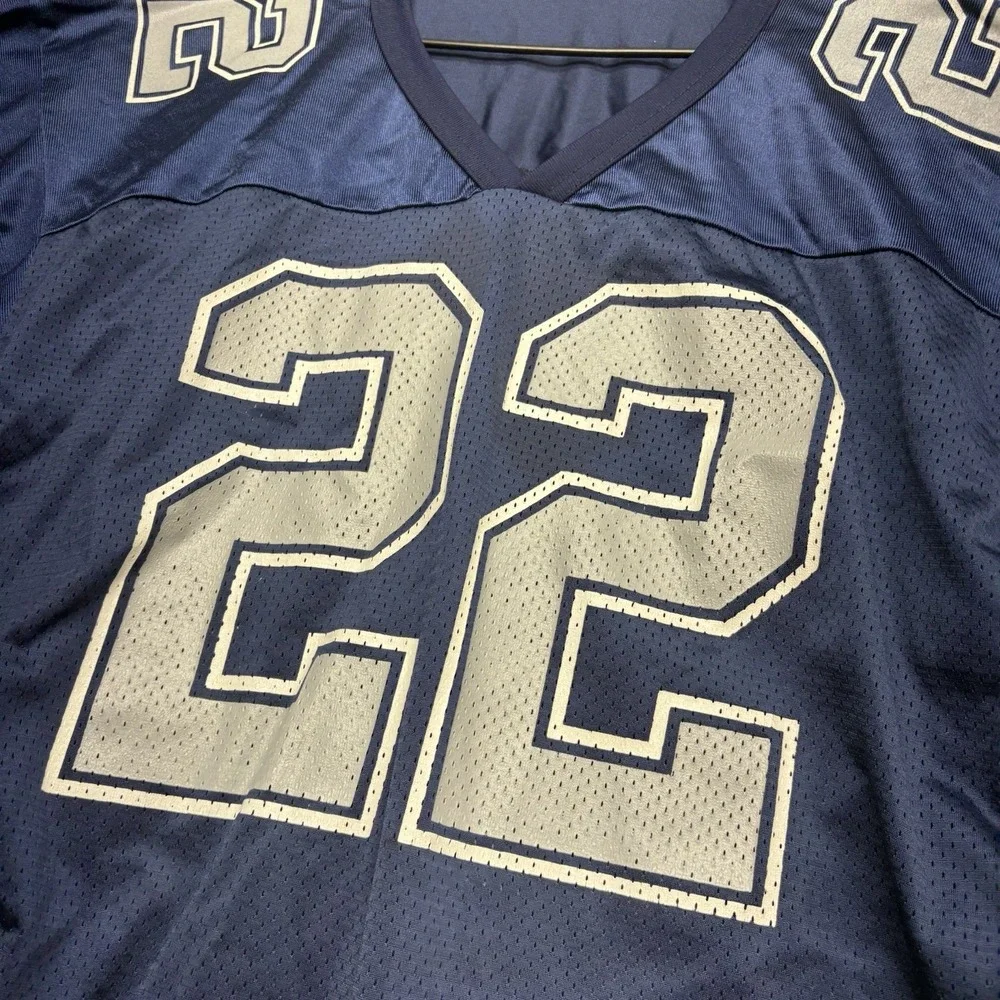 Vintage 90s Dallas Cowboys Wilson Jersey Mens XL Emmitt Smith #22 NFL Blue